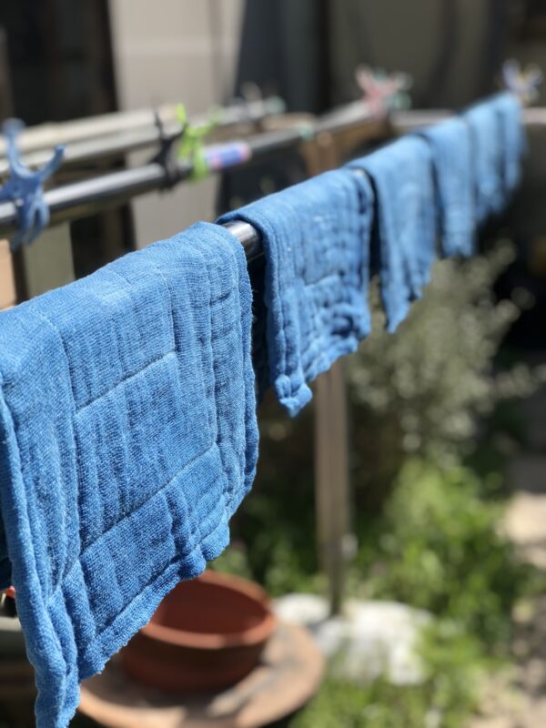 藍のおだい布巾